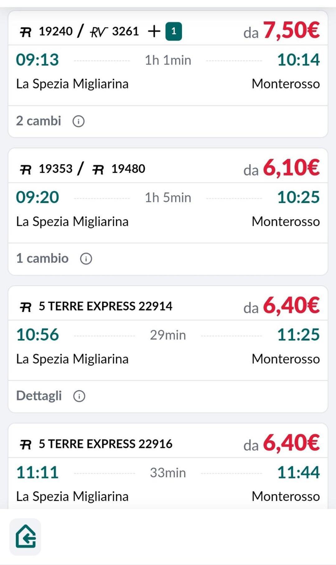 5 Terre Express Migliarina Lägenhet La Spezia Exteriör bild